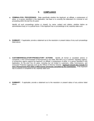 Application Form for Parties Wishing to Offer, Render, Furnish, or Supply Electricity or Electric Generation Services to the Public in the Commonwealth of Pennsylvania - Pennsylvania, Page 9