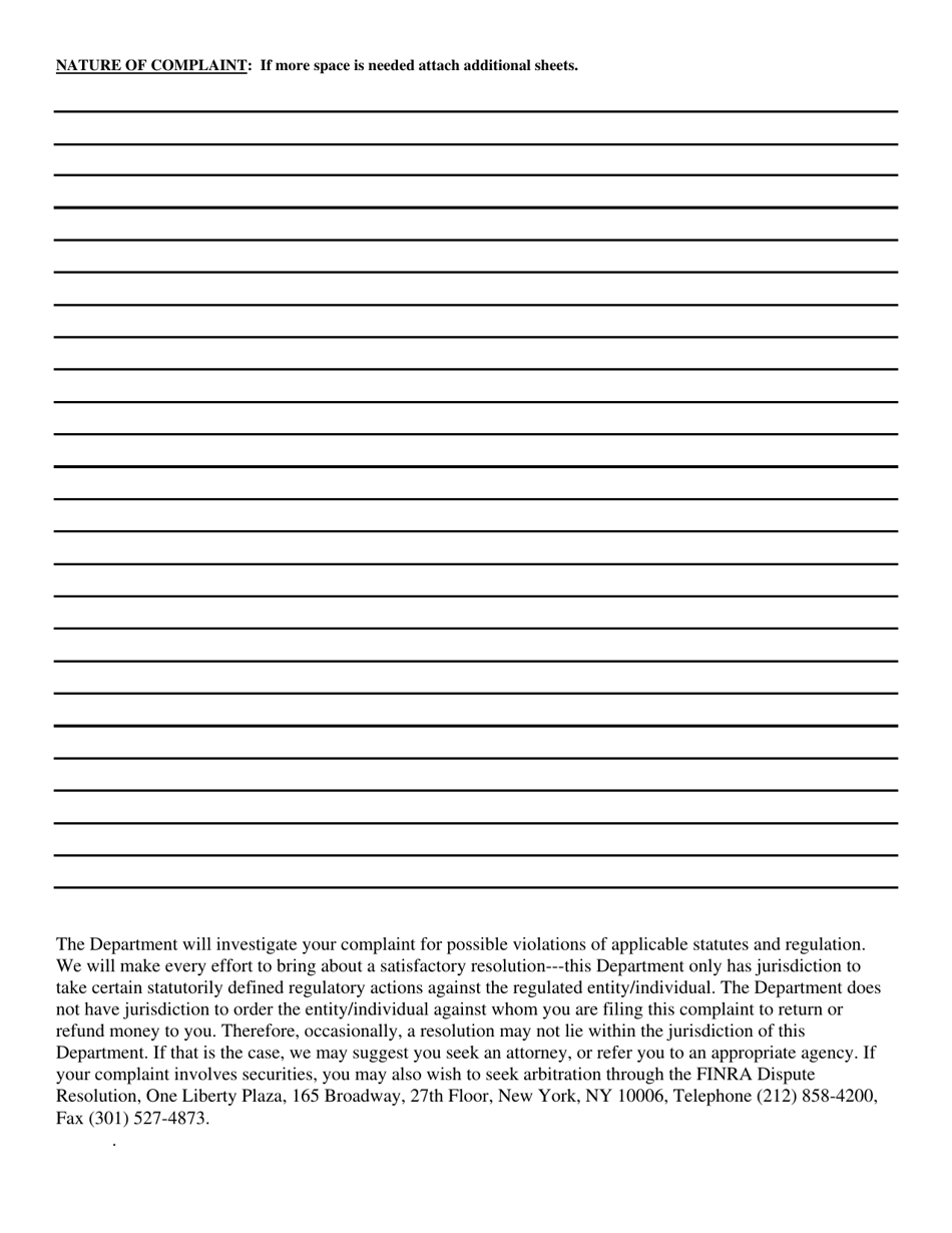 Department Compliant Form - Rhode Island, Page 2