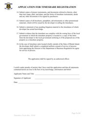 Application for Timeshare Registration - Rhode Island, Page 3