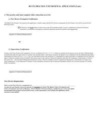 Rhode Island CPA Practice Unit Renewal Application Form - Rhode Island, Page 3