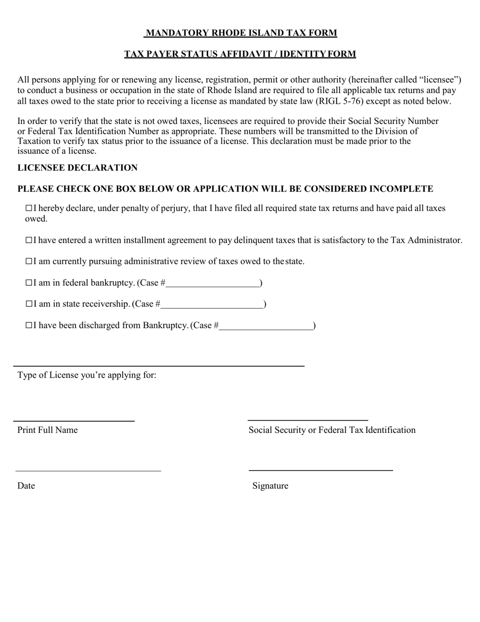 Rhode Island CPA Practice Unit Renewal Application Form - Rhode Island, Page 5