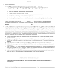 Renewal Application for Individual CPA License - Rhode Island, Page 3