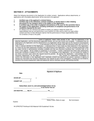 Attachment I Short Form Application for Written Consent to Engage in the Business of Insurance Pursuant to 18 U.s.c. SEC. 1033 and 1034 (Resident Applicants) - Rhode Island, Page 4