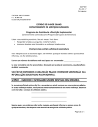 Form SNAP2M Interim Report - Rhode Island (Portuguese)