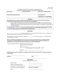 Form SNAP-55 &quot;Request for Replacement of Food Purchased With Snap Benefits&quot; - Rhode Island (Portuguese)