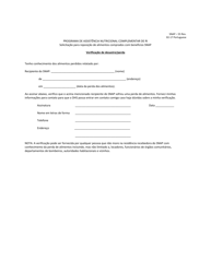 Form SNAP-55 Request for Replacement of Food Purchased With Snap Benefits - Rhode Island (Portuguese), Page 2