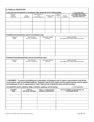 RICO Form 102 Rhode Island Certified Organic Farm Plan Questionnaire - Rhode Island, Page 16