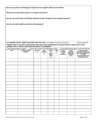 RICO Form 102 Rhode Island Certified Organic Farm Plan Questionnaire - Rhode Island, Page 6