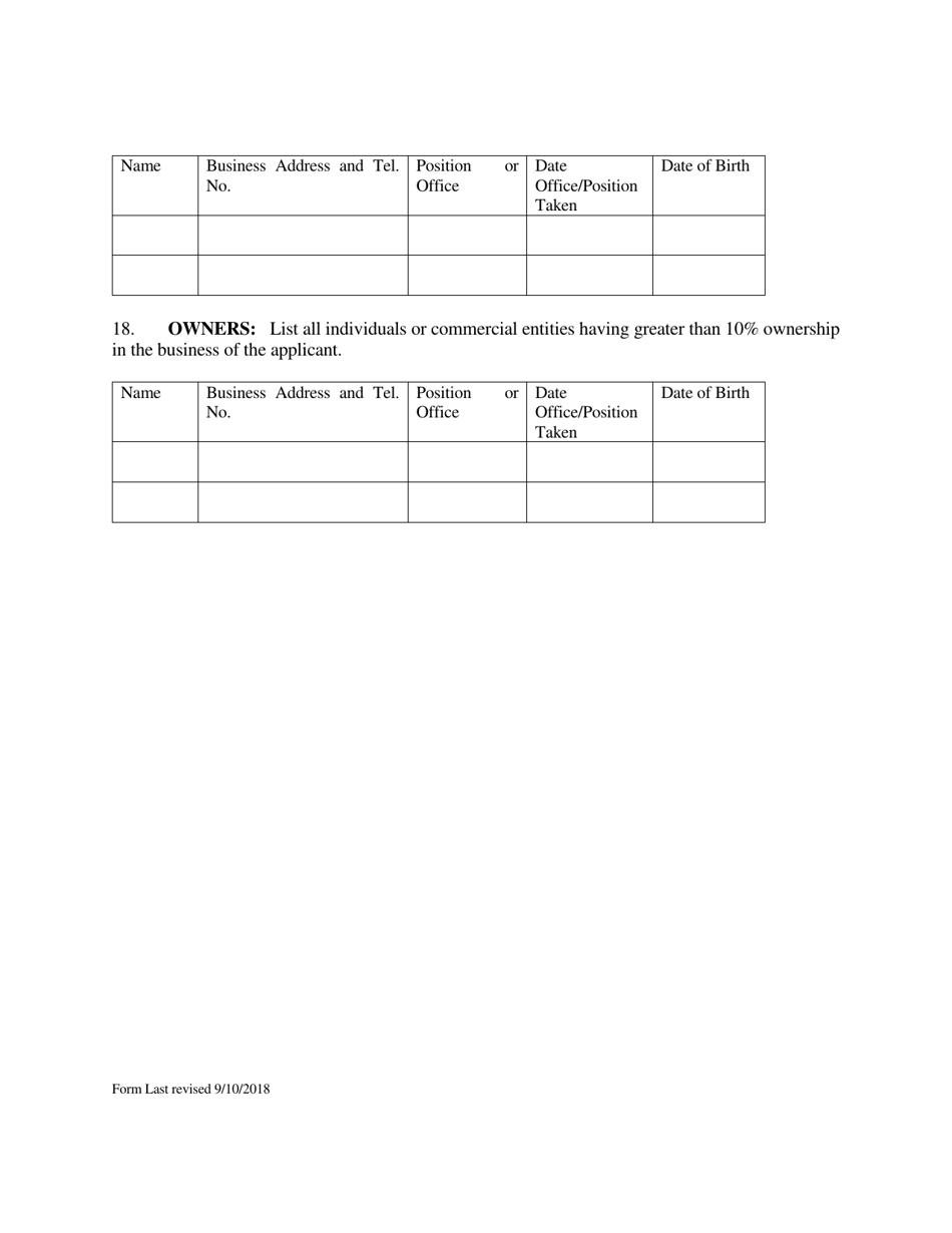 Business Concern Disclosure Statement for Solid, Medical, and Hazardous Waste Management Facilities - Rhode Island, Page 7