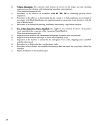 Hazardous Waste Transporter Application Form - Rhode Island, Page 15