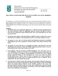 Application for the Rhode Island State Waters Atlantic Herring Permit - Rhode Island, Page 2