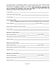 Application for the Rhode Island State Waters Atlantic Herring Permit - Rhode Island, Page 3