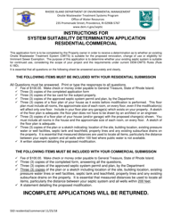 System Suitability Determination Application - Residential/Commercial - Rhode Island