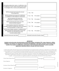 Application for the Repair or Replacement of Product Piping - Rhode Island, Page 4