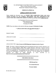 Application for Order of Approval for Wastewater Treatment Facility(Wwtf) and/or Sewer System Expansion Modification - Rhode Island, Page 2