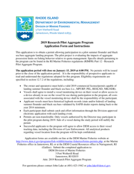 Research Pilot Aggregate Program Application Form - Rhode Island