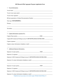 Research Pilot Aggregate Program Application Form - Rhode Island, Page 2