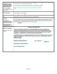 Application for Food Business: Market (Non-profit) - Rhode Island, Page 5