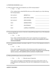 Form ASB-16 Application for Approval of an Asbestos Abatement Plan - Rhode Island, Page 7