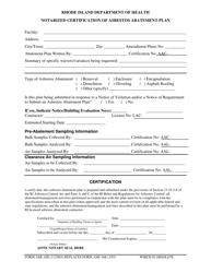 Form ASB-16 Application for Approval of an Asbestos Abatement Plan - Rhode Island, Page 8