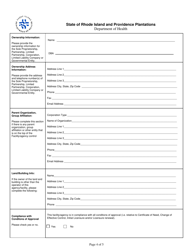 Licensing Application for Adult Day Care Programs - Rhode Island, Page 4