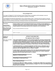 Licensing Application for Adult Day Care Programs - Rhode Island, Page 5
