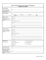 Application for Asbestos Analytical Services - Rhode Island, Page 3