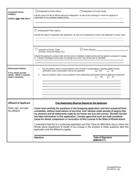 Application for Competent Person - Rhode Island, Page 4