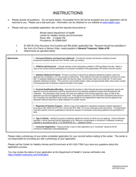 Application for Asbestos Contractor - Rhode Island, Page 2
