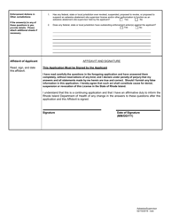 Application for Asbestos Supervisor - Rhode Island, Page 4