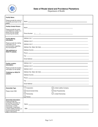 Application for Blood Testing Screening Permit - Rhode Island, Page 3