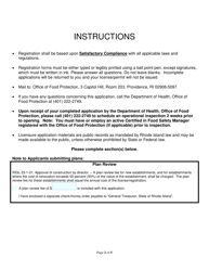 Application for Diary Business Permit: Milk Producer - Rhode Island, Page 2