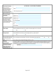 Application for Diary Business Permit: Milk Processor Distributor - Rhode Island, Page 4