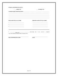 Dental Facility Anesthesia Permit Moderate Sedation Office Evaluation Form - Rhode Island, Page 7