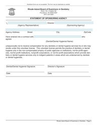 Application for Volunteer License - Rhode Island, Page 5