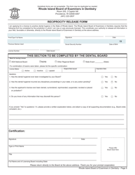 Application for License to Practice Dental Hygiene - Rhode Island, Page 6