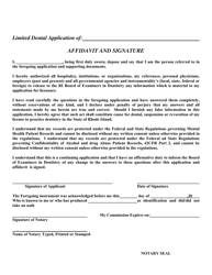 Application for Limited Dental License - Rhode Island, Page 3