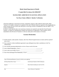 Application for Limited Dental License - Rhode Island, Page 5