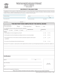 License Application for Public Health Dental Hygienist - Rhode Island, Page 6