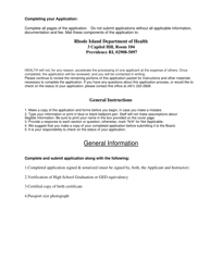 License Application for Electrology Apprentice - Rhode Island, Page 3