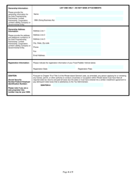 Application for Retail Food Peddler - Rhode Island, Page 4