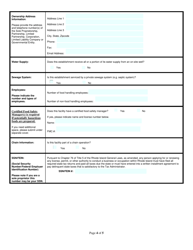 Application for Food Processor (Non-profit) - Rhode Island, Page 4