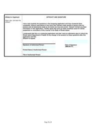 Application for Meat/Poultry Processor - Retail (In-state)/Wholesale (In-state) - Rhode Island, Page 5