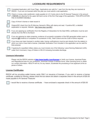 Application for Interpreter License - Rhode Island, Page 2
