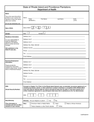 Application for Lead Inspector - Rhode Island, Page 3