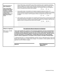 Application for Lead Inspector-In-training - Rhode Island, Page 4