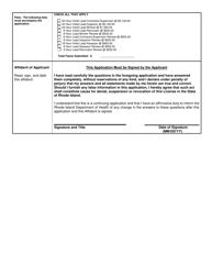 Application for Lead Training Courses - Rhode Island, Page 5