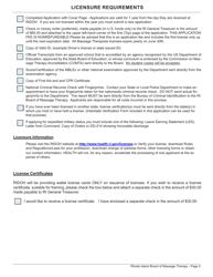 Application for License as a Massage Therapist - Rhode Island, Page 2