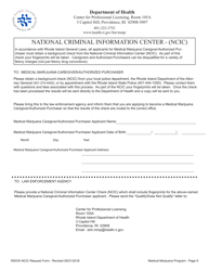 Application for Initial Registration as a Medical Marijuana Patient - Rhode Island, Page 9