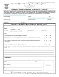 License Application for Aprn - Rhode Island, Page 6